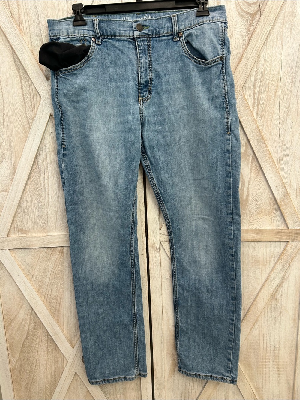 Wrangler Retro Jeans 36x34 Slim Straight Light Wash Boot Western Cowboy